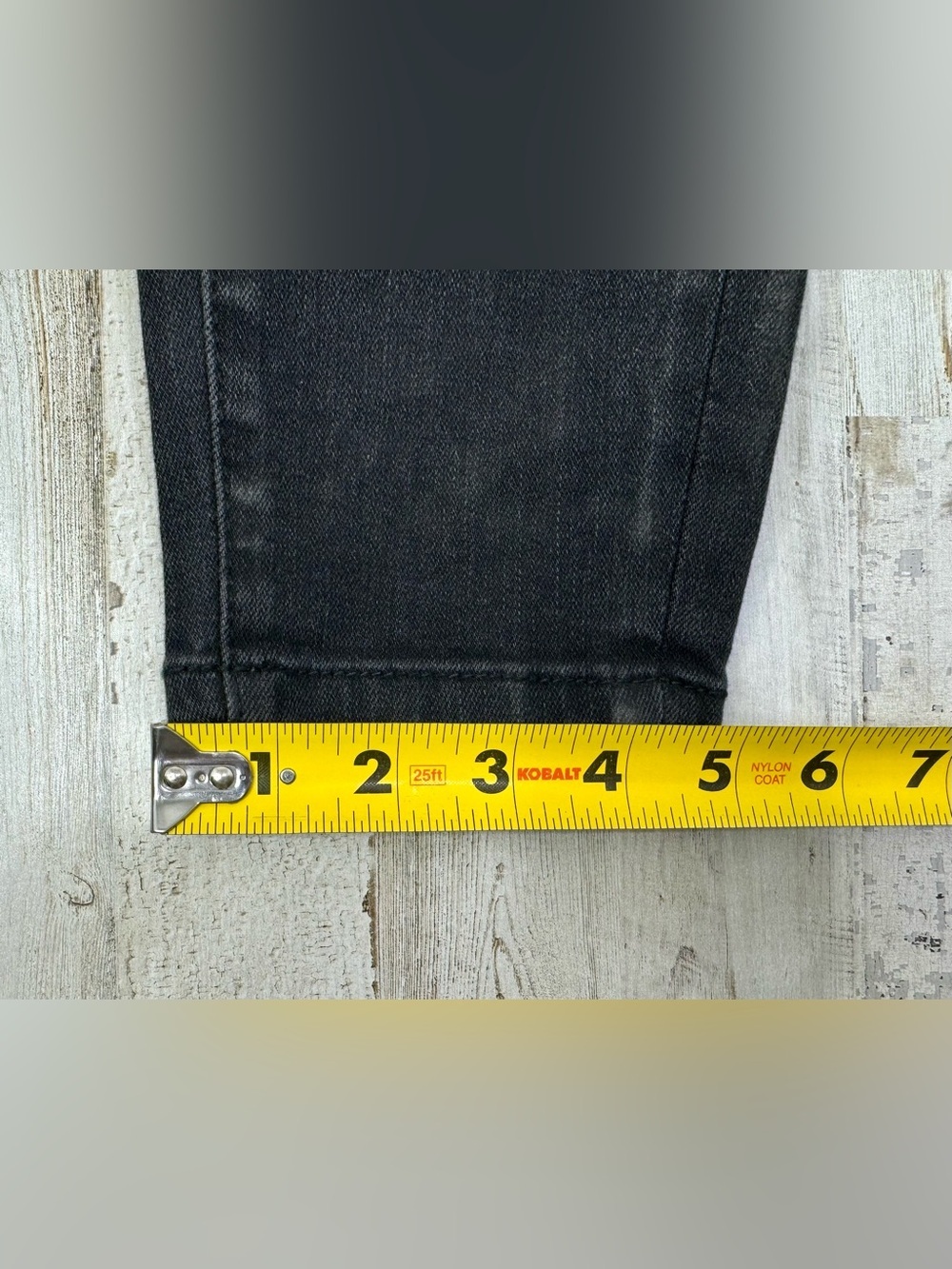 Judy Blue Jeans Womens 11/30 Black Mid Rise Skinny Fit Western Fringe - Picture 8 of 12